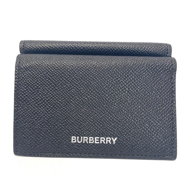 BURBERRY(バーバリー)の美品 BURBERRY バーバリー 三つ折り財布 ウォレット 黒 メンズのファッション小物(折り財布)の商品写真