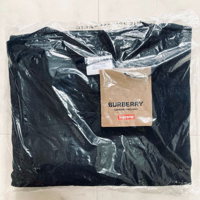 Supreme Burberry Box Logo Tee Blackの通販 by tk's shop｜ラクマ