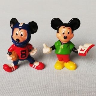 ディズニー(Disney)の☆お宝☆香港ディズニーランド開園当時品・ミッキーマウス・フィギュア2点(キャラクターグッズ)