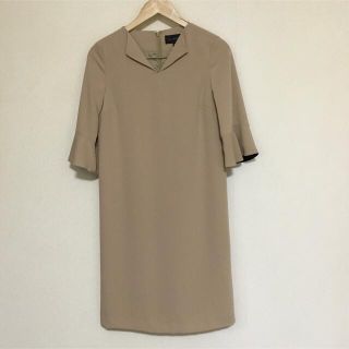 タルボット(TALBOTS)のタルボット   ベージュワンピース0(ひざ丈ワンピース)