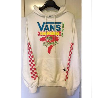 ヴァンズ(VANS)の【美品】VANSバンズNeon Checker Racingプルオーバーパーカー(パーカー)