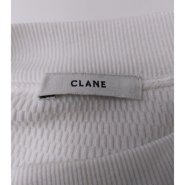 CLANE(クラネ)の【CLANE】サーマルカットソーワンピース ホワイト FREESIZE レディースのワンピース(ロングワンピース/マキシワンピース)の商品写真