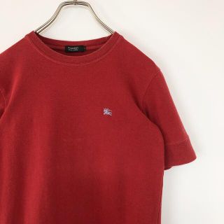 バーバリーブラックレーベル(BURBERRY BLACK LABEL)のBurberry Black label 刺繍ロゴ Tシャツ 半袖 古着(Tシャツ(半袖/袖なし))