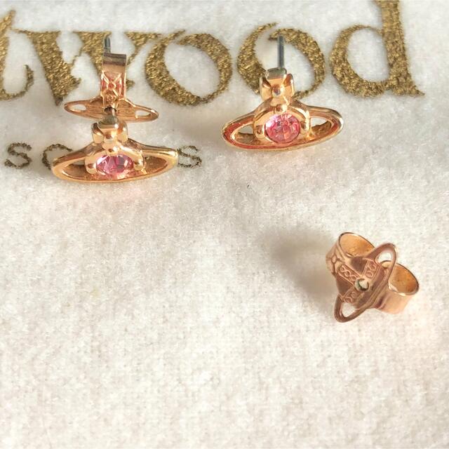 Vivienne Westwood(ヴィヴィアンウエストウッド)のVivienne Westwood ヴィヴィアン ウエストウッド　ピンク　ピアス レディースのアクセサリー(ピアス)の商品写真