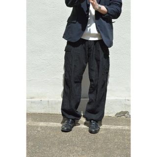 【COMOLI】2021SS リネンB.D.Uパンツ size:3