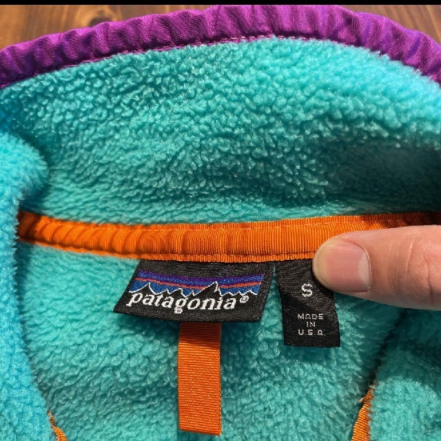 【patagonia/スナップT］Mフリース　シンチラ　ヴィンテージ　キムタク着