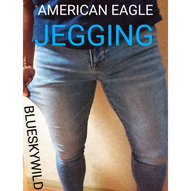 JEGGING AMERICAN EAGLE US6SHORTストレッチスキニー