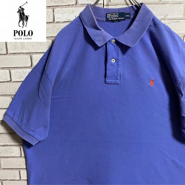 POLO RALPH LAUREN(ポロラルフローレン)の90s 古着 ポロ ラルフローレン 刺繍ロゴ ビッグシルエット ゆるだぼ メンズのトップス(ポロシャツ)の商品写真