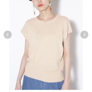 ローズバッド(ROSE BUD)のROSE BUD  ニットプルオーバー 美品(カットソー(半袖/袖なし))