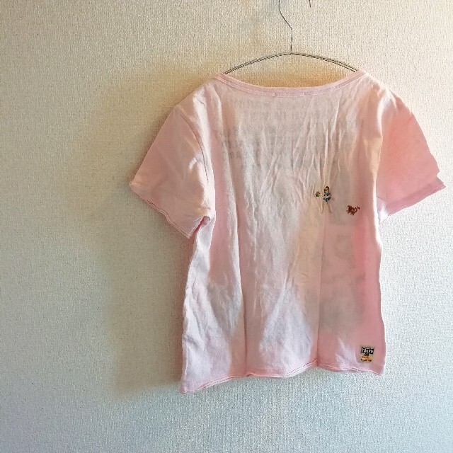 rough(ラフ)のrough  ピンク 刺繍 Tシャツ コットン 綿 ハワイ 夏 graniph レディースのトップス(Tシャツ(半袖/袖なし))の商品写真