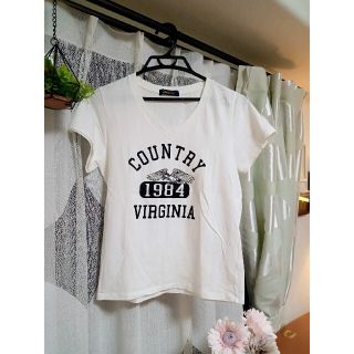 ラウンジドレス(Loungedress)のLoungedress ラウンジドレス　レディース　プリント入り　半袖 Tシャツ(Tシャツ(半袖/袖なし))