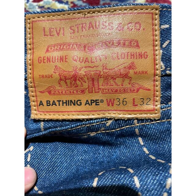 Levi's(リーバイス)のA BATHING APE ×Levi's コラボデニム メンズのパンツ(デニム/ジーンズ)の商品写真