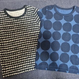 マリメッコ(marimekko)のUNIQLO × marimekko Tシャツ 2枚セット(Tシャツ/カットソー)