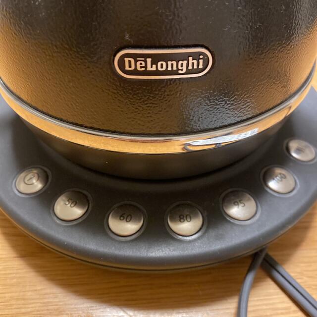 DeLonghi(デロンギ)の電気ケトル アイコナ カフェ グレー 温度設定機能 / 保温機能付き 1.0L スマホ/家電/カメラの生活家電(電気ケトル)の商品写真