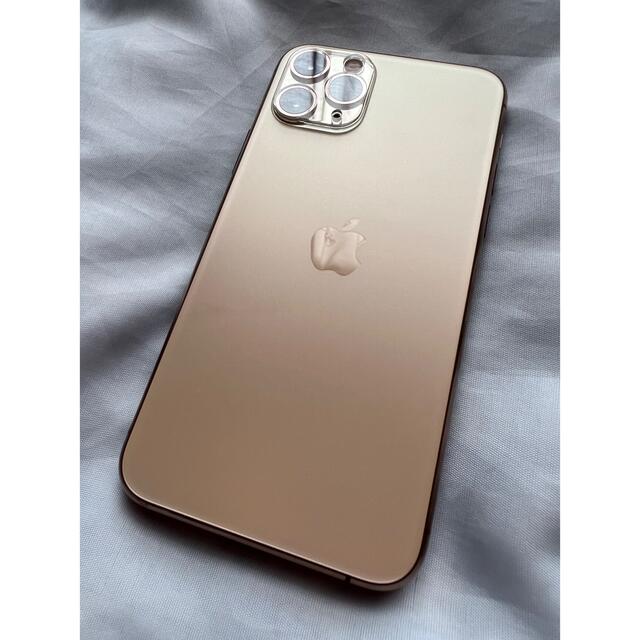 美品】iPhone 11pro 64GB ゴールド 箱付き-
