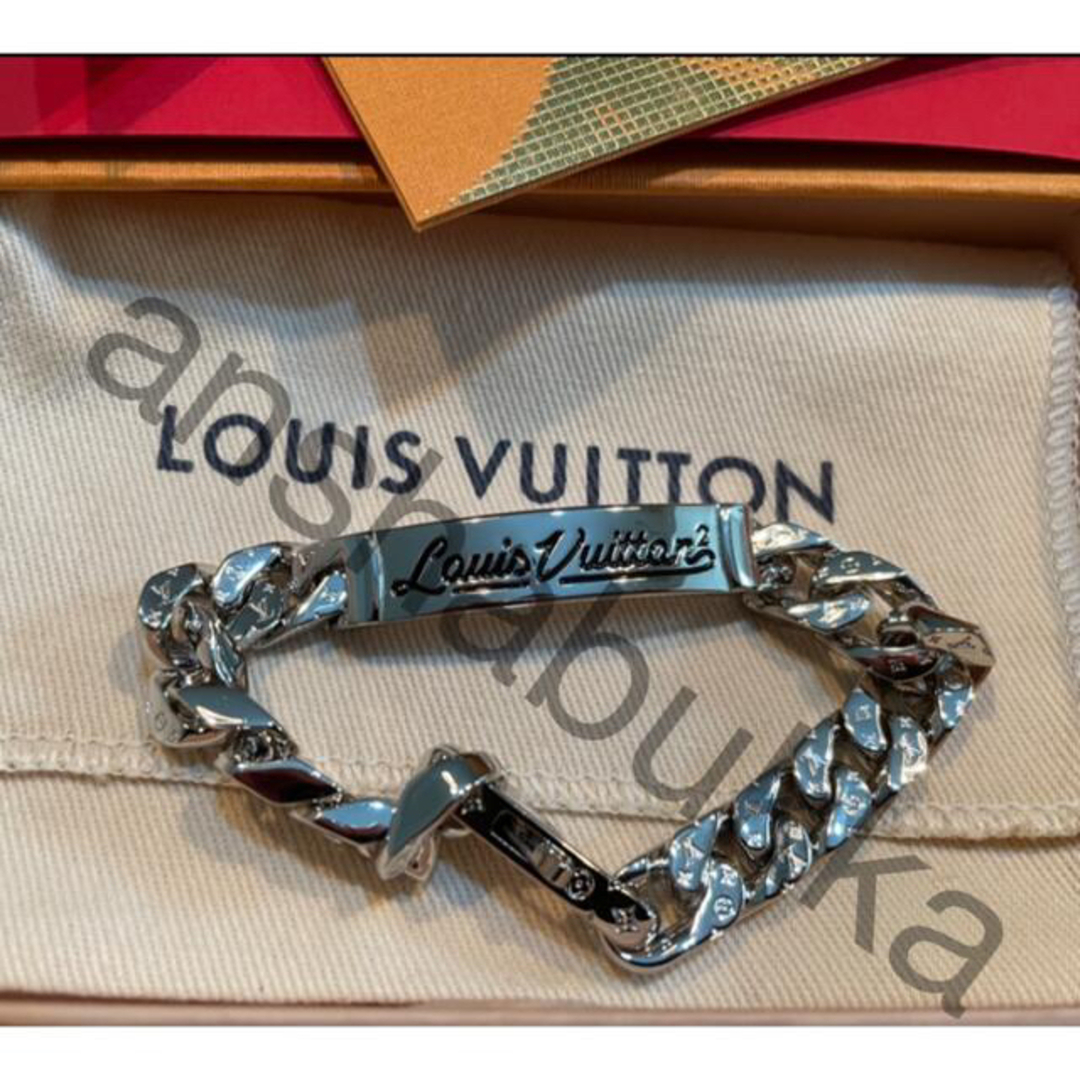 LOUIS VUITTON(ルイヴィトン)のLOUIS VUITTON ブラスレ・チェーンリンクス スクエアLV NIGO® メンズのアクセサリー(ブレスレット)の商品写真