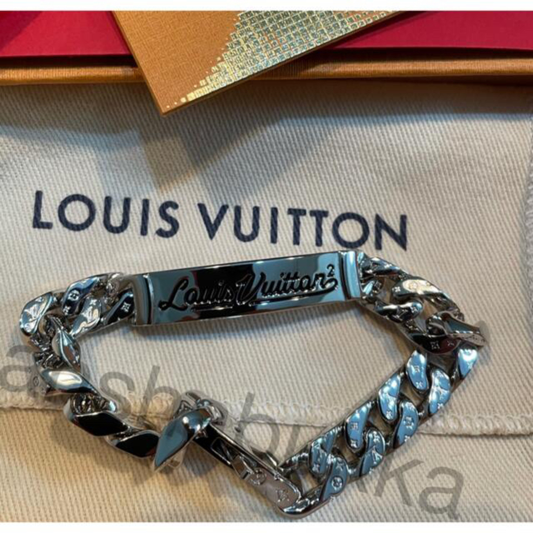 LOUIS VUITTON(ルイヴィトン)のLOUIS VUITTON ブラスレ・チェーンリンクス スクエアLV NIGO® メンズのアクセサリー(ブレスレット)の商品写真