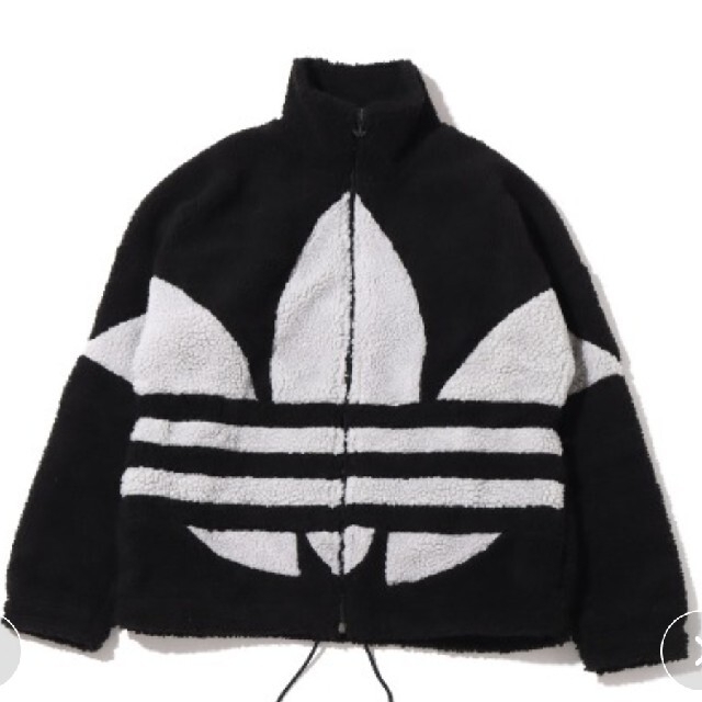 vintage decente adidas boa jacket bw