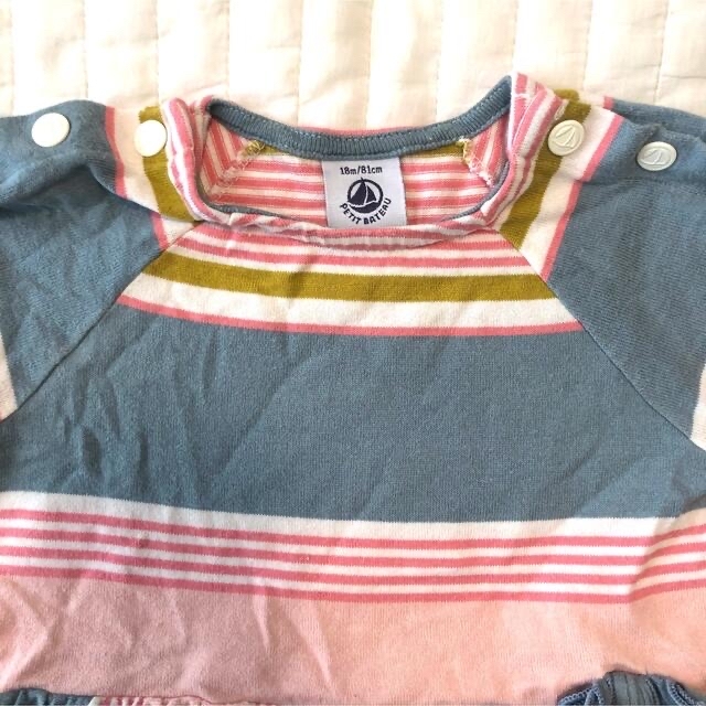 PETIT BATEAU(プチバトー)の【かわいい】プチバトー　ワンピース　80㎝ キッズ/ベビー/マタニティのベビー服(~85cm)(ワンピース)の商品写真