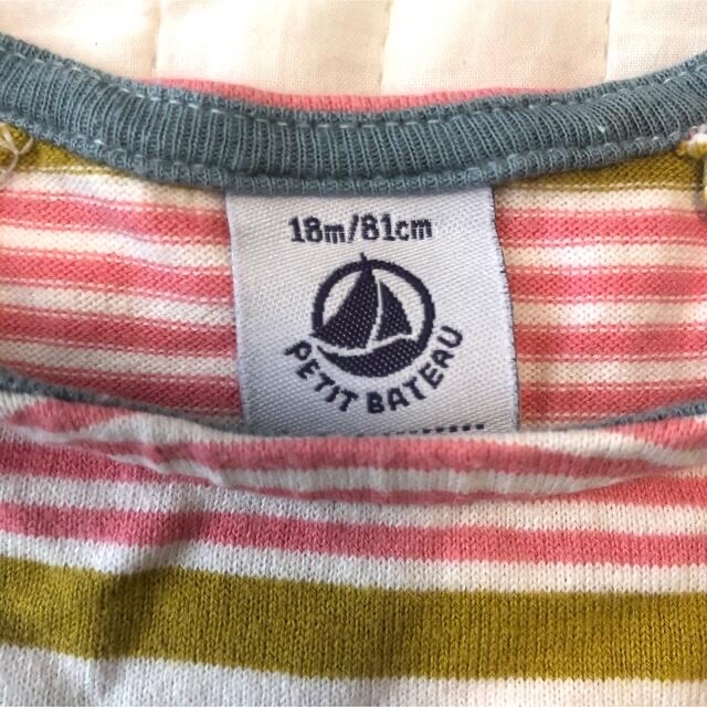 PETIT BATEAU(プチバトー)の【かわいい】プチバトー　ワンピース　80㎝ キッズ/ベビー/マタニティのベビー服(~85cm)(ワンピース)の商品写真