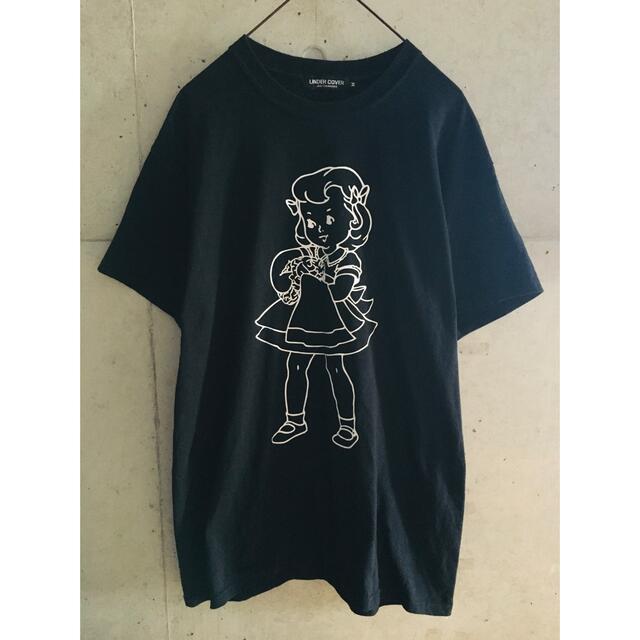 希少☆メンズM】アンダーカバー 脳洗 BRAIN WASH 少女 黒 Tシャツ - T ...