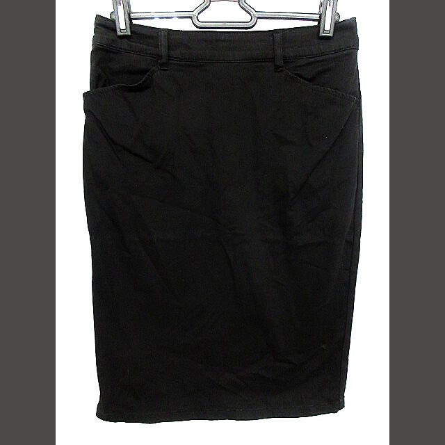 Spick & Span(スピックアンドスパン)のスピック&スパン Spick&Span スカート ひざ丈 タイト 38 黒 ブラ レディースのスカート(ひざ丈スカート)の商品写真