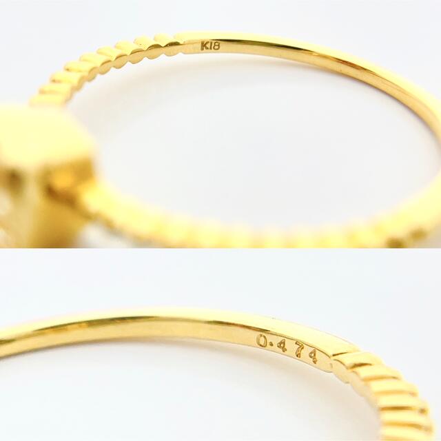 【大特価!!】K18 天然イエローダイヤモンド リング レディースのアクセサリー(リング(指輪))の商品写真