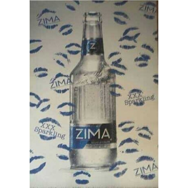 非売品 zima ジーマ ポスター おしゃれ インテリア cafe BAR CL エンタメ/ホビーのコレクション(ノベルティグッズ)の商品写真