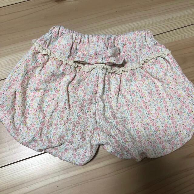 キッズ ショートパンツ かぼちゃパンツ 90cm キッズ/ベビー/マタニティのキッズ服女の子用(90cm~)(パンツ/スパッツ)の商品写真