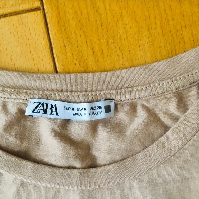 ZARA(ザラ)の【ZARA】クロップド　Tシャツ　レディース　Ｍ レディースのトップス(Tシャツ(半袖/袖なし))の商品写真