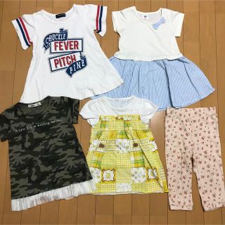 ベビーギャップ(babyGAP)の女の子 Tシャツ ワンピース ズボン 5着まとめ売り♡100cm♡(Tシャツ/カットソー)