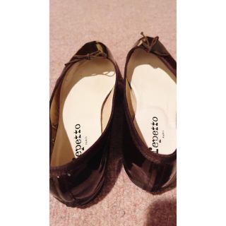 レペット(repetto)のレペット　バレエシューズ　ブラウンパテント(バレエシューズ)