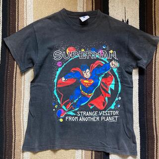 SUPER MAN DELTA 90’s Tシャツ USA製 ビンテージ 古着(Tシャツ(半袖/袖なし))