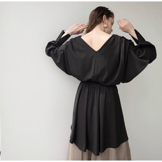 mieli invaliant❥❥ Back Tail Drape Blouse 1