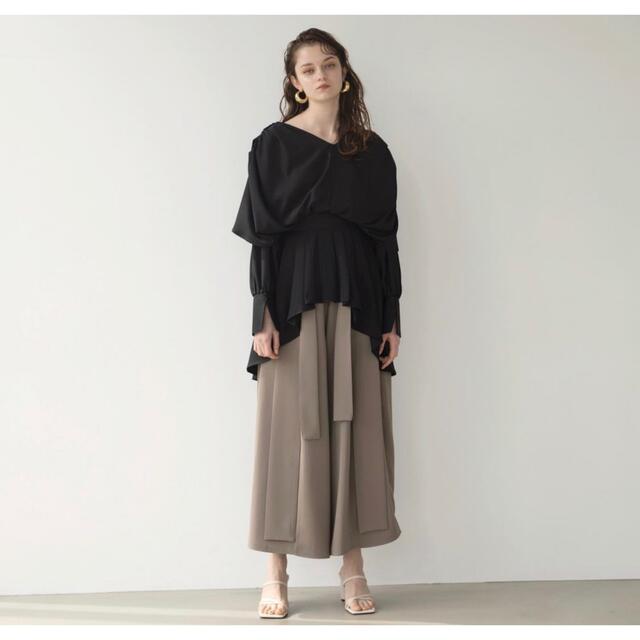 mieli invaliant❥❥ Back Tail Drape Blouse 2