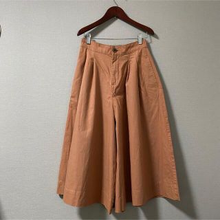 ユニクロ(UNIQLO)のUNIQLO♡ワイドパンツ♡ガウチョパンツ♡オレンジ、ベージュ(カジュアルパンツ)