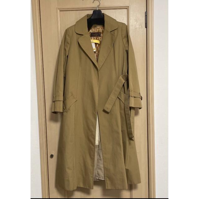 Moon Bat Fur トレンチコート 11号 内側本革ファー取り外し可能 Moon Bat Fur トレンチコート 11号 内側本革ファー取り外し可能