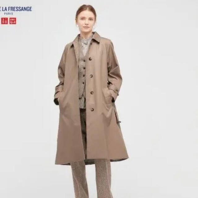 UNIQLO(ユニクロ)のユニクロ　イネス　ステンカラーコート　UNIQLO Lサイズ レディースのジャケット/アウター(トレンチコート)の商品写真