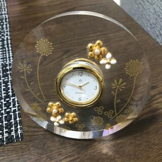 ミキモト(MIKIMOTO)のミキモト　置き時計(ガラス)