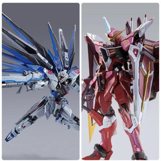 BANDAI(バンダイ)のMETAL BUILDフリーダムガンダム CONCEPT2 ジャスティスガンダム エンタメ/ホビーのフィギュア(アニメ/ゲーム)の商品写真