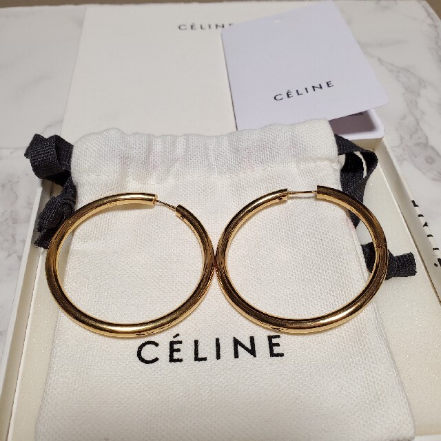 美品★CELINEセリーヌフープピアス