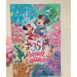 ディズニー(Disney)のディズニーランド　35周年　ポストカード(キャラクターグッズ)