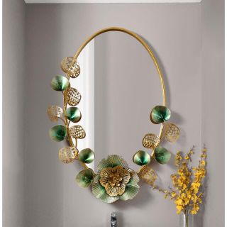 壁掛け鏡 壁掛け 壁掛けミラー ウォールミラー 高級豪華鏡 鉄工芸品(壁掛けミラー)