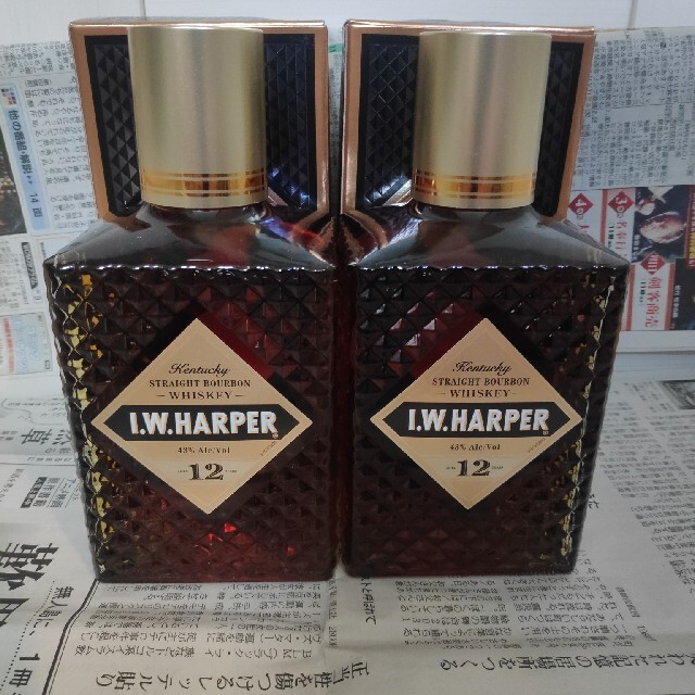 I.W.HARPER 12年 I.W.ハーパー 終売品 2本 新規入荷 食品/飲料/酒