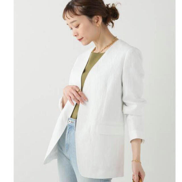 Plage - ☆大人気☆【新品】Plage Linenジャケット ホワイト38の通販