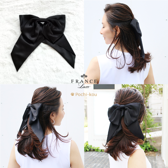 セール中♪ フランス ラックス クララ ボウ バレッタ ヘアピン avaja.org