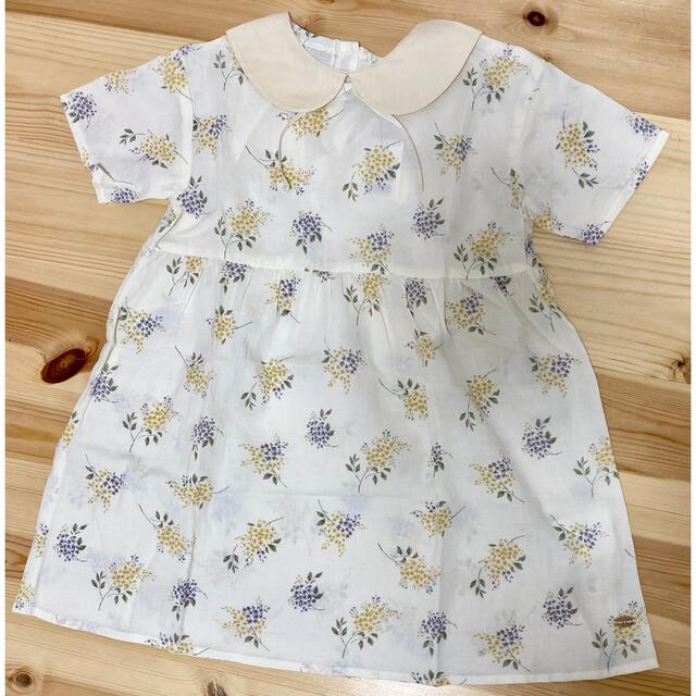 テータテート　花柄ワンピース キッズ/ベビー/マタニティのキッズ服女の子用(90cm~)(ワンピース)の商品写真