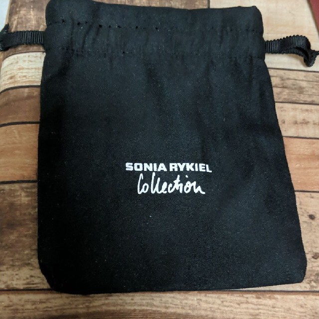 SONIA RYKIEL(ソニアリキエル)のソニアリキエル コレクション 黒 ミニ 巾着 ポーチ レディースのファッション小物(ポーチ)の商品写真