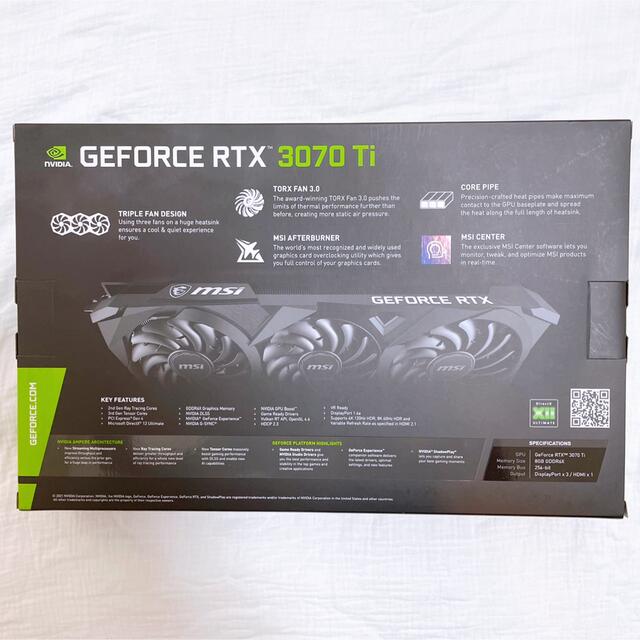 MSI GeForce RTX 3070 Ti VENTUS 3X 8G OC スマホ/家電/カメラのPC/タブレット(PCパーツ)の商品写真