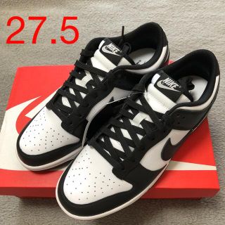 ナイキ(NIKE)のNIKE DUNK LOW RETRO WHITE BLACK 27.5 (スニーカー)